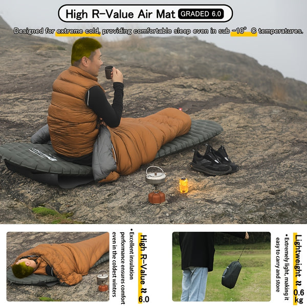 High R-Value Camping Air Mat R 6.0 Soomloom High R-Value Camping Air Mat