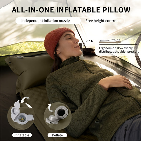 Naturehike Split-Free Inflatable Sleeping Pad - Ultra-Lightweight, Portable