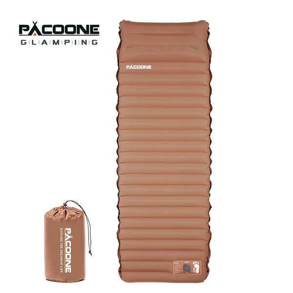 PACOONE Ultralight Self-Inflating Air Mattress, Rectangular Sleeping Pad