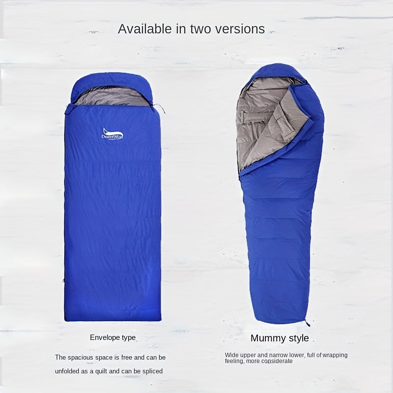 DESERT FOX for men & women 1-Person & Duck Down Sleeping Bag - Cold-Resistant Winter Camping