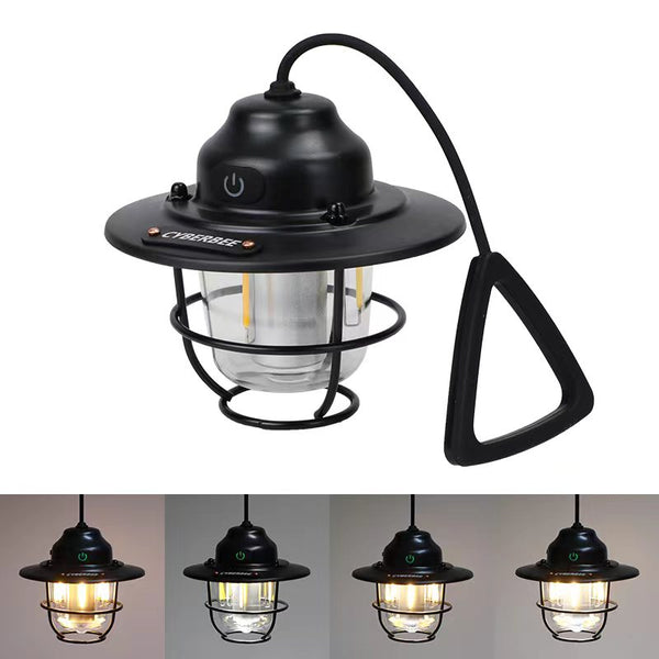 BaiHuiBri Vintage LED\u002FRechargeable Portable Outdoor Lantern\u002FRetro Metal
