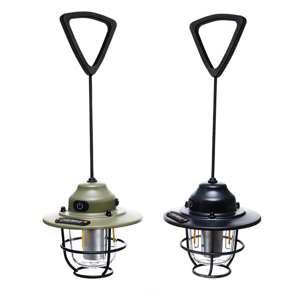 BaiHuiBri Vintage LED\u002FRechargeable Portable Outdoor Lantern\u002FRetro Metal