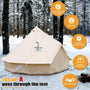 Luxury Cotton Bell Tent, Yurt Canvas Tent with Stove Jack, 4\u002F6\u002F8 Person Family 4 Season Camping