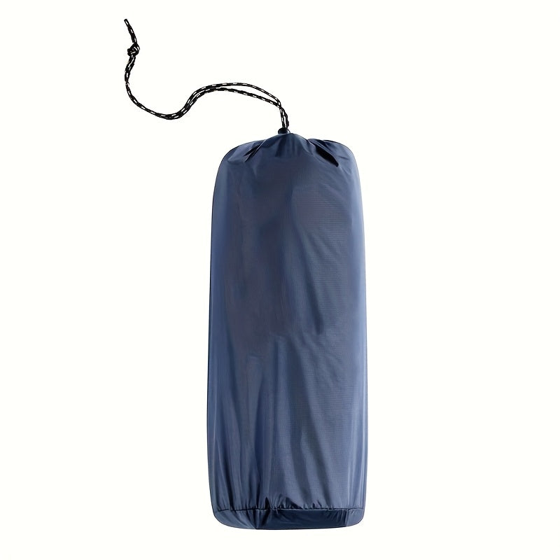 1-Person Self-Inflating Sleeping Pad with Manual Pump - Heavy-Duty Nylon Camping Mat