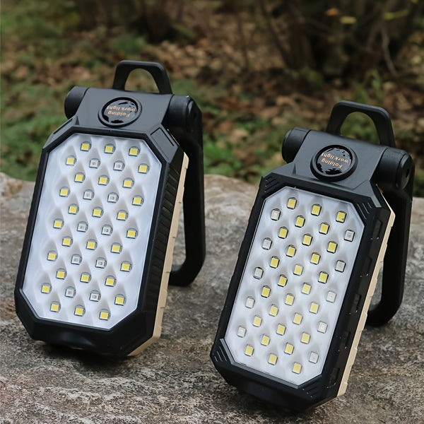 Portable Flashlight 2pcs Portable Handheld Flashlight | LED Work Light with Magnet Hook