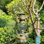 Hurricane Lamp - Metal Kerosene Lantern with Panels, Outdoor Storm for camping