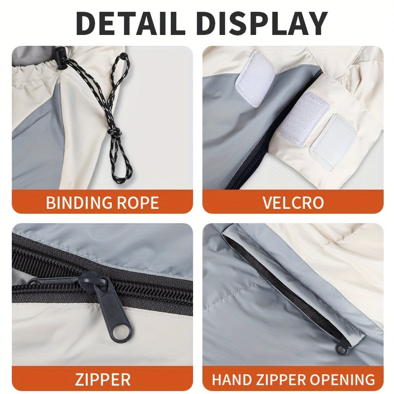 1-Person Heavy-Duty Winter Warm Sleeping Bag for Adults - All-Season Cold-Resistant Camping