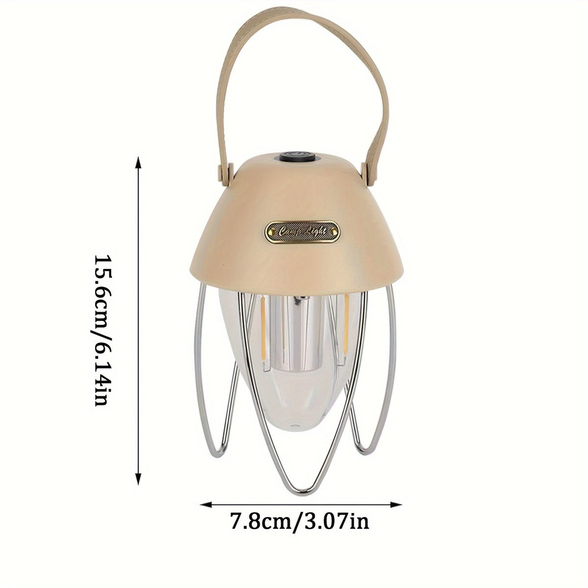 1pc LED Retro Camping Lights, Portable Multi-functional Rechargeable Tent Lights
