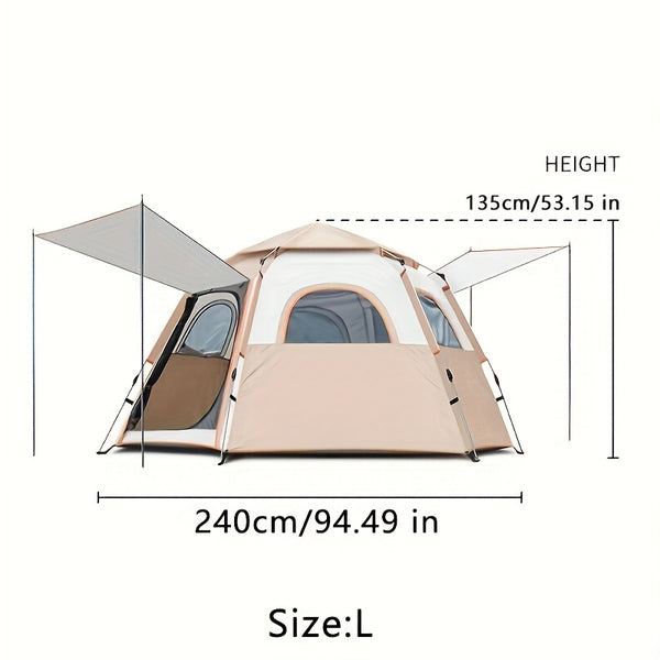 3-Second Automatic Tent 3-Second Setup Automatic Camping Tent | Large Capacity, Easy Open