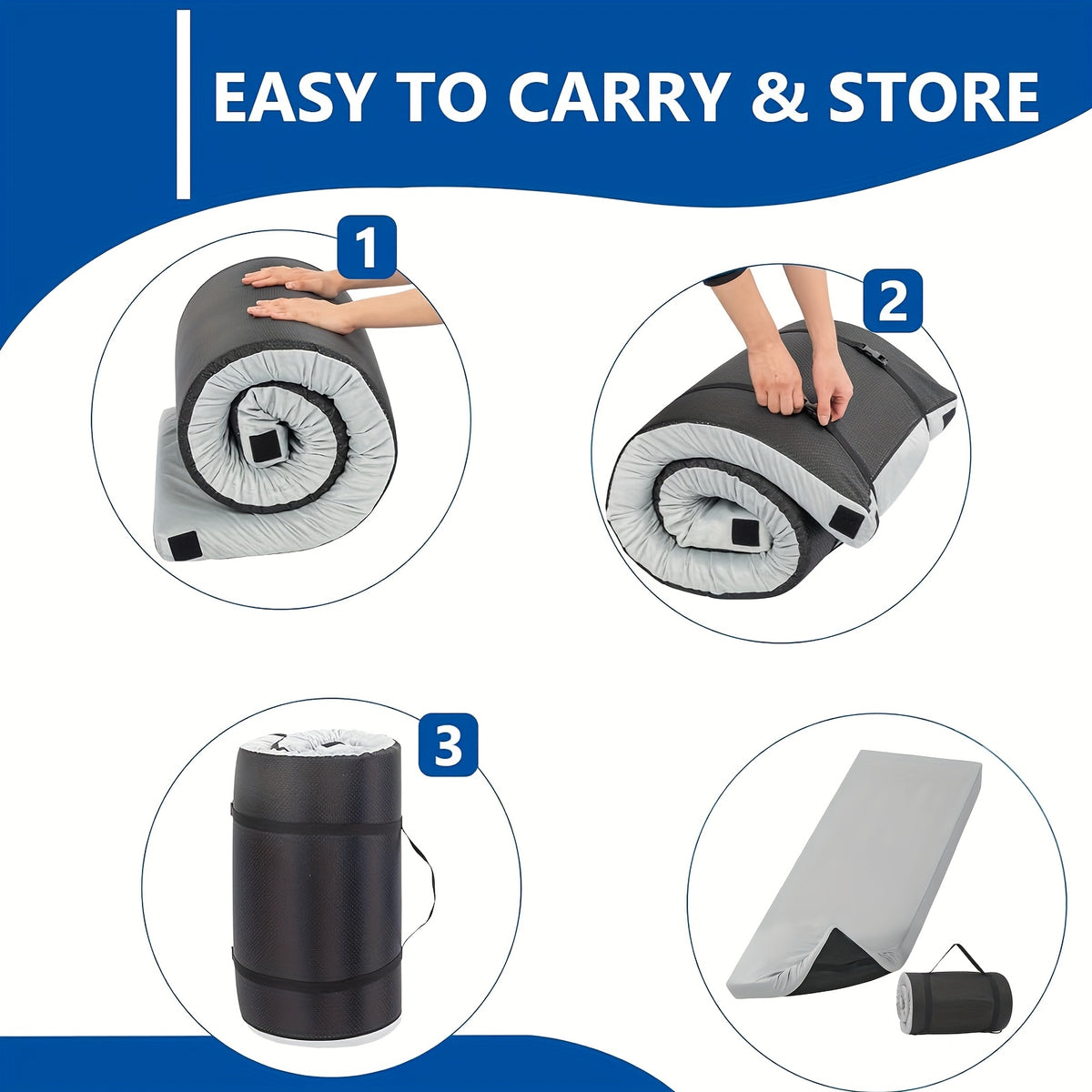 Heavy-Duty Camping Mattress Heavy-Duty Extra Long 75\