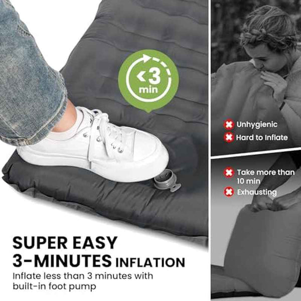 Pallfi 2-Person (for one sleeper) Self-Inflating Sleeping Pad - 4.7\
