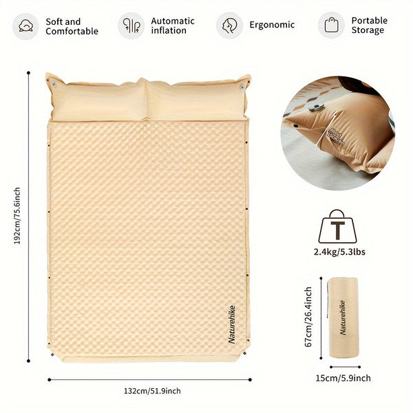 Naturehike Split-Free Inflatable Sleeping Pad - Ultra-Lightweight, Portable
