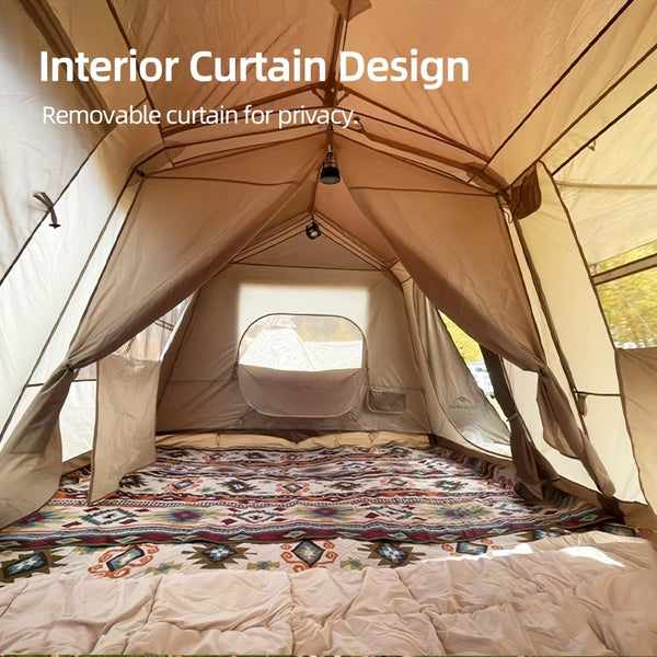 TOMOUNT Village 13 Instant Camping Tents Featuring Two Rooms And a Spacious Roof for Outdoor Activities
