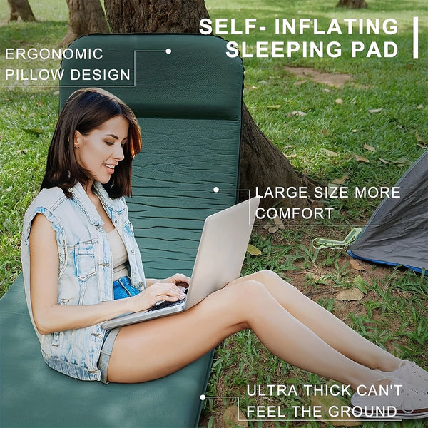 Self-Inflating Mattress for Camping, Providing Comfort for Tents And Midday Rests.