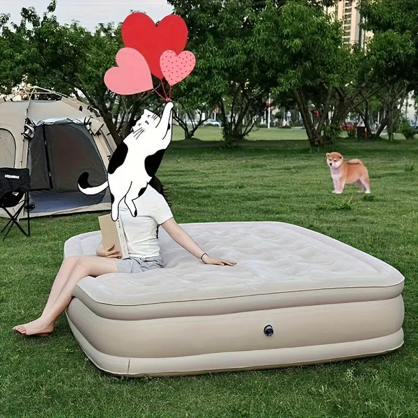 Luxury Inflatable Mattress Set, American Colorado Strawberry Festival Camping Bed Shortage