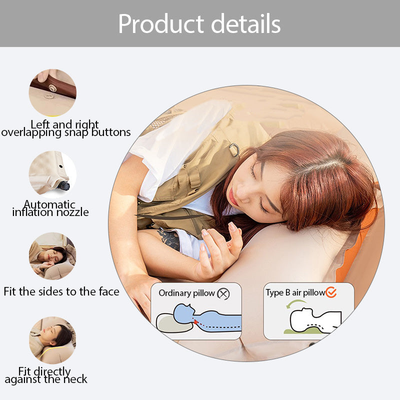 Automatic Inflatable Mattress for Outdoor Camping, Portable Air Bed, Home Floor Mat