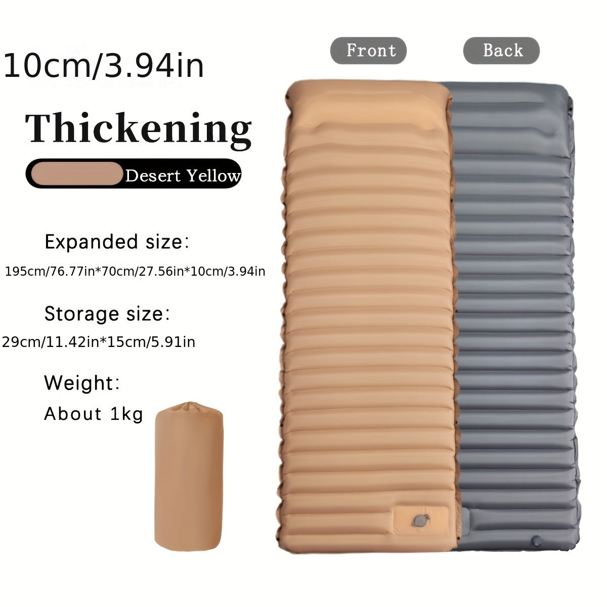 1-Person Ultra Lightweight Air Mattress Ultra Lightweight 1-Person