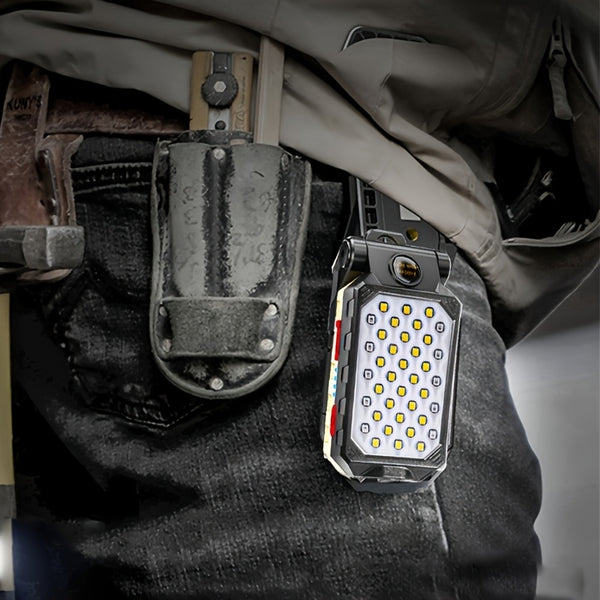 Portable Flashlight 2pcs Portable Handheld Flashlight | LED Work Light with Magnet Hook