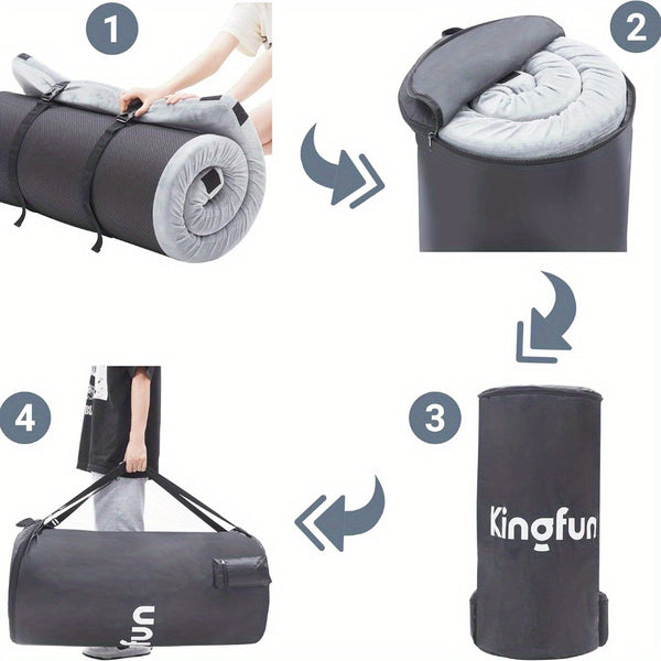 Portable Rollaway Mattress, High Quality with Memory Foam-like Support