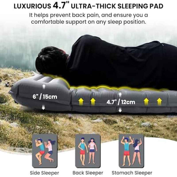 Pallfi 2-Person (for one sleeper) Self-Inflating Sleeping Pad - 4.7\