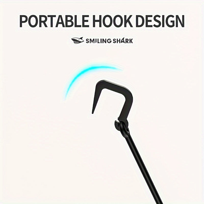 1pc Smiling Shark LED Camping Light, USB Rechargeable, Dimmable Mini Tent Lamp