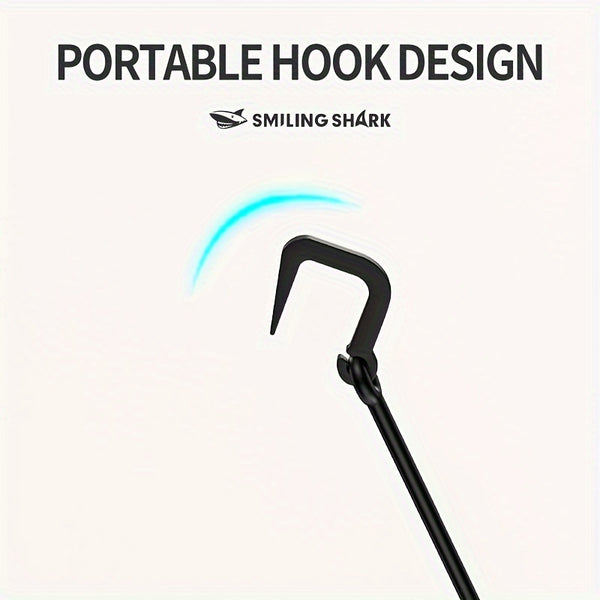 1pc Smiling Shark LED Camping Light, USB Rechargeable, Dimmable Mini Tent Lamp