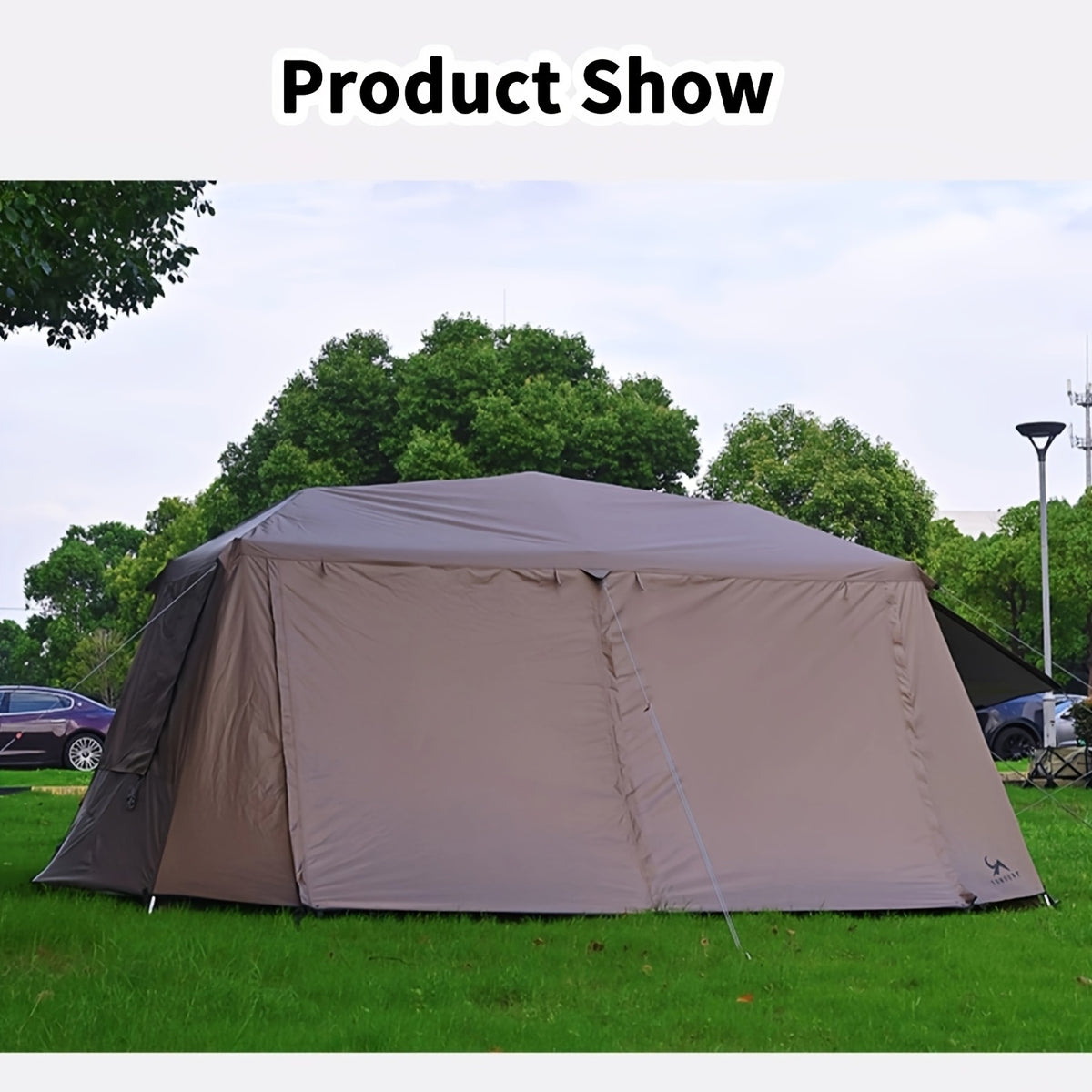 TOMOUNT Village 13 Instant Camping Tents Featuring Two Rooms And a Spacious Roof for Outdoor Activities