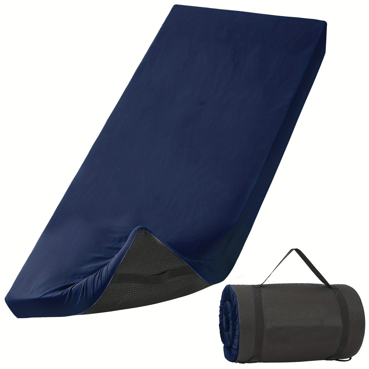Memory Foam Camping Mattress Sleeping Pad Glamping Portable Floor Mat Roll Up Futon Mattress