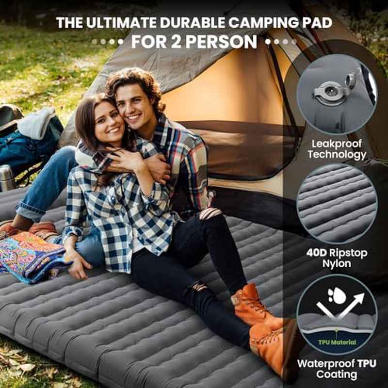 Pallfi 2-Person (for one sleeper) Self-Inflating Sleeping Pad - 4.7\