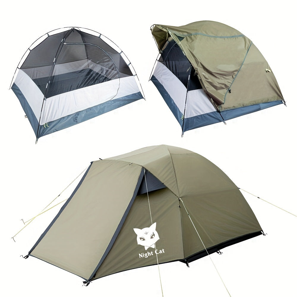 Night Cat Family Camping Tent | 2-3 Person Capacity | Multi-Color Options