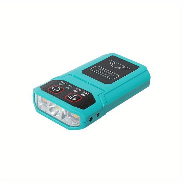 Outdoor night fishing hat clip light Type-C charging wave sensing 5-mode multi angle adjustable lighting small flashlight