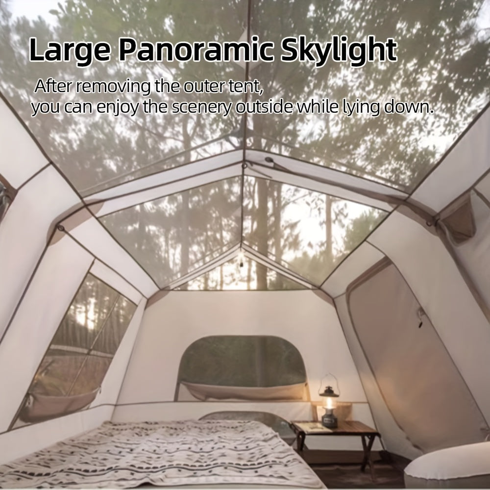 TOMOUNT Village 13 Instant Camping Tents Featuring Two Rooms And a Spacious Roof for Outdoor Activities