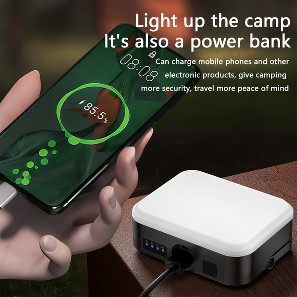 LED Camping Light, Portable Magnetic Tent Light, 4000mAh Rechargeable, Emergency Flashlight