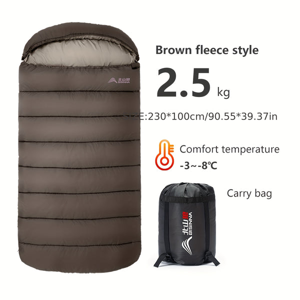 BISINNA Portable Camping Sleeping Bag for Adults - 4-Season Lightweight Backpacking