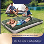 Inflatable Mattress, Portable Foldable Flannel Sleeping Pad, Suitable for Camping