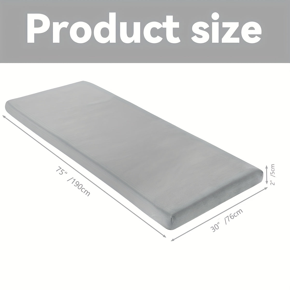 Heavy-Duty Camping Mattress Heavy-Duty Extra Long 75\