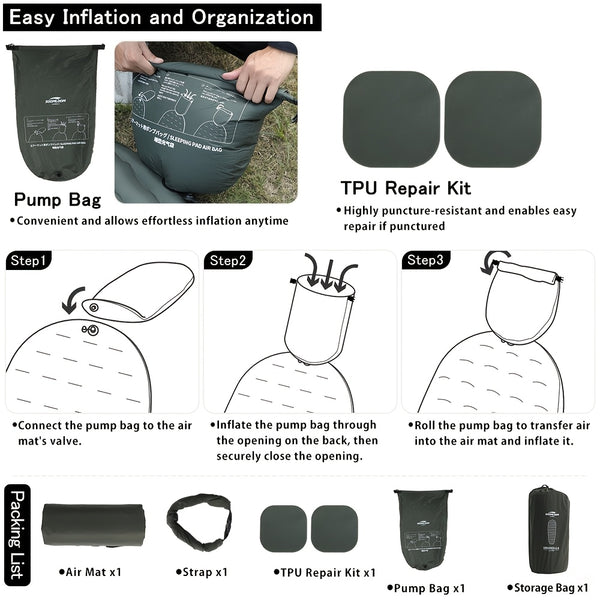High R-Value Camping Air Mat R 6.0 Soomloom High R-Value Camping Air Mat