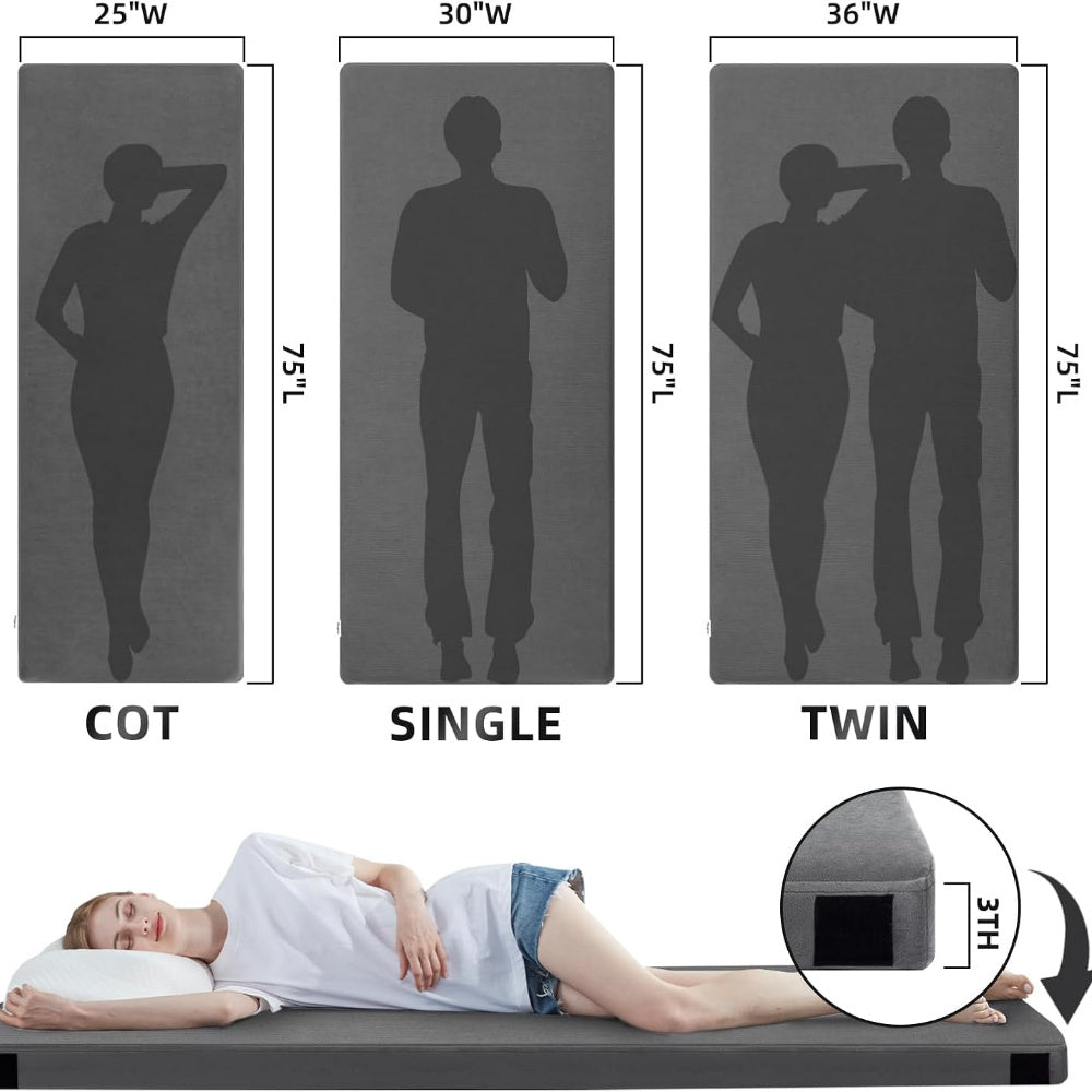 Portable Rollaway Mattress, High Quality with Memory Foam-like Support