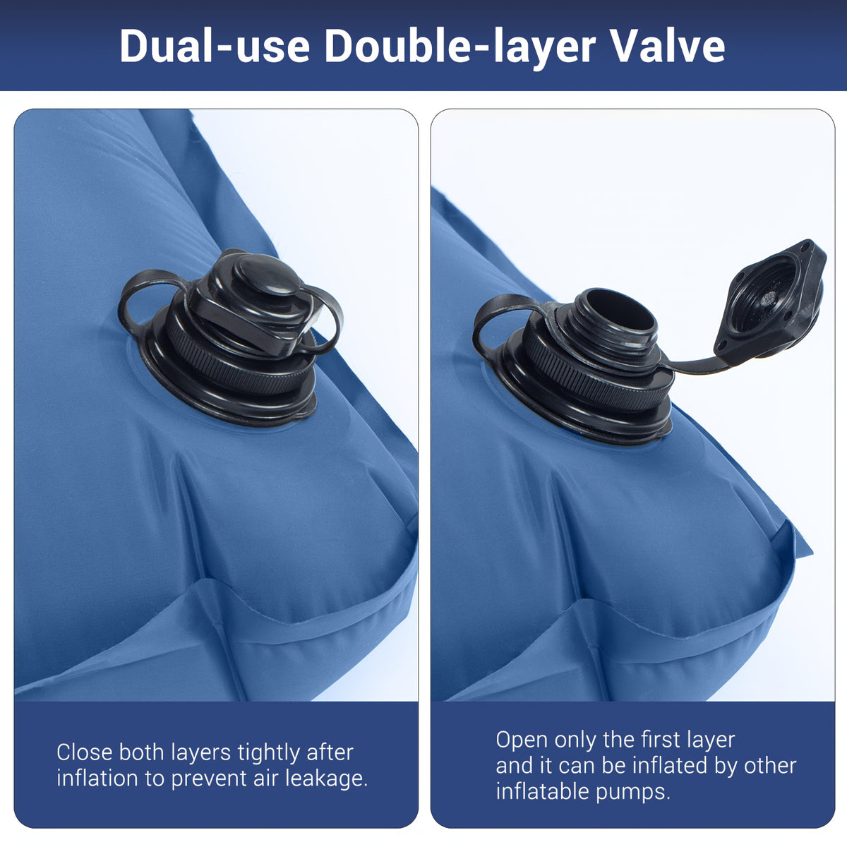 1pc Double Sleeping Pad for Camping, 4.7\