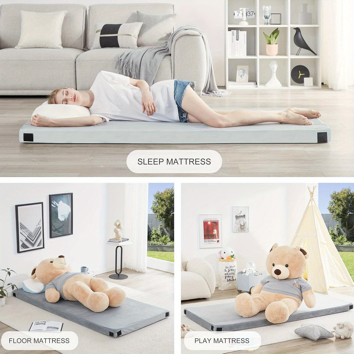 Portable Rollaway Mattress, High Quality with Memory Foam-like Support