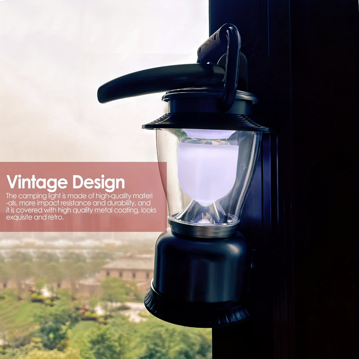 2-Pack BlazeBrite LED Camping Lanterns, Dimmable COB High Brightness