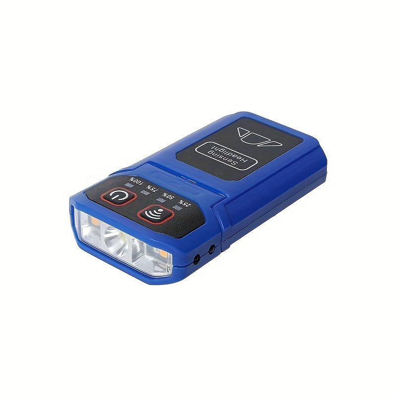 Outdoor night fishing hat clip light Type-C charging wave sensing 5-mode multi angle adjustable lighting small flashlight