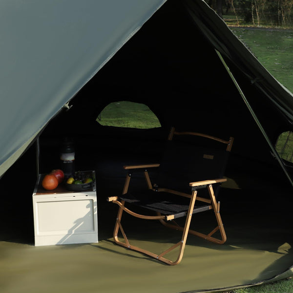 Luxury Cotton Bell Tent, Yurt Canvas Tent with Stove Jack, 4\u002F6\u002F8 Person Family 4 Season Camping
