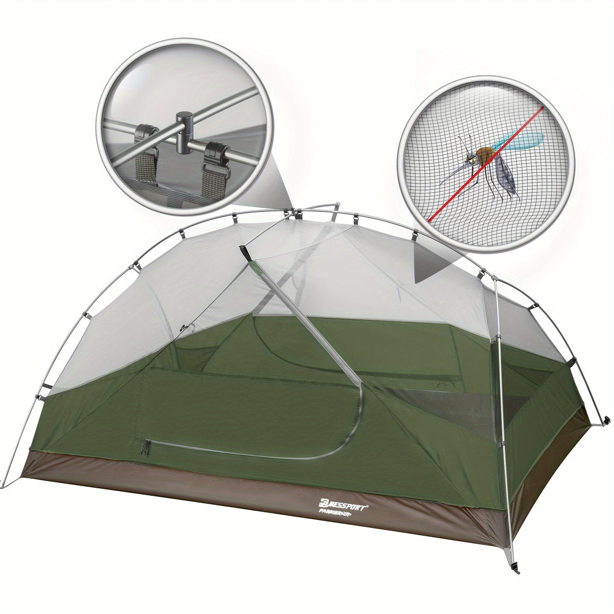 Camping Tent for 2-3 Person, Lightweight Backpacking Tent Waterproof Windproof