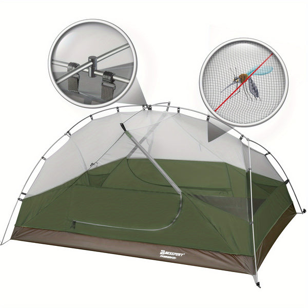 Camping Tent for 2-3 Person, Lightweight Backpacking Tent Waterproof Windproof