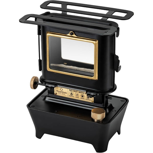 Camping, Fuel Lamp Outdoor Lighting Portable Stove Cooking Warming, Black