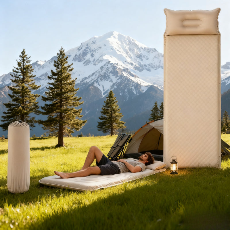 Automatic Inflatable Mattress for Outdoor Camping, Portable Air Bed, Home Floor Mat