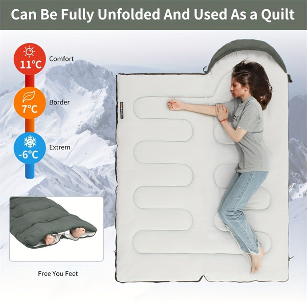 Round bottom envelope with hat cotton sleeping bag