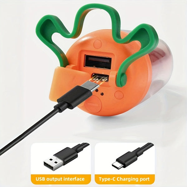 Outdoor Exquisite Multifunctional Carrot Atmosphere Camping Light, Type-C Charging