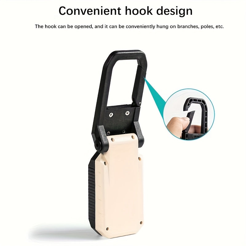 Portable Flashlight 2pcs Portable Handheld Flashlight | LED Work Light with Magnet Hook